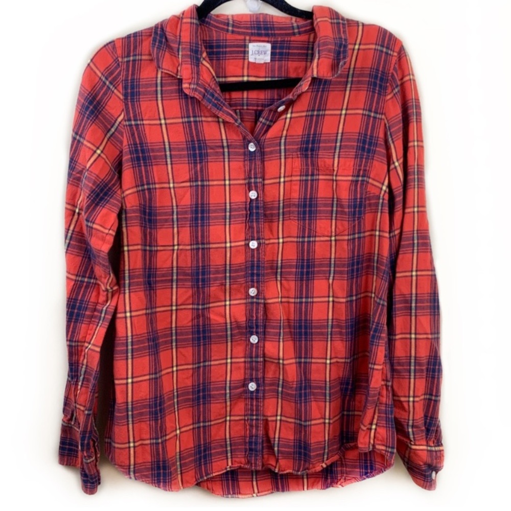 J Crew The Perfect Shirt cozy button up fall flannel